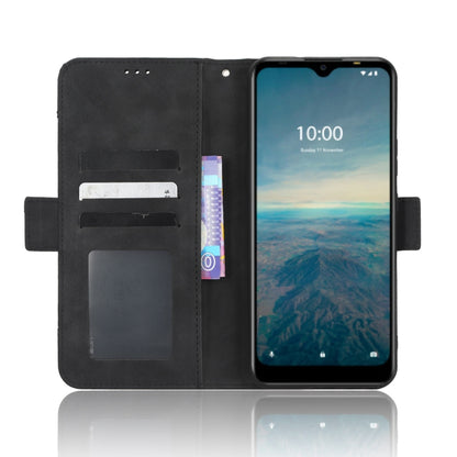For Vodafone Smart V22 Skin Feel Calf Texture Card Slots Leather Phone Case(Black) - More Brand by buy2fix | Online Shopping UK | buy2fix