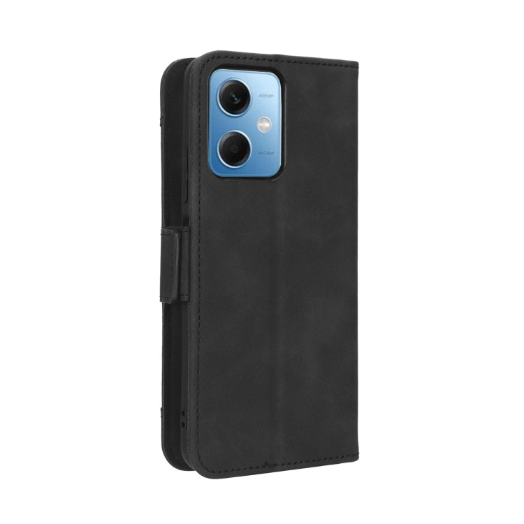 For Xiaomi Poco X5 5G / Redmi Note 12 5G Skin Feel Calf Texture Card Slots Leather Phone Case(Black) by buy2fix