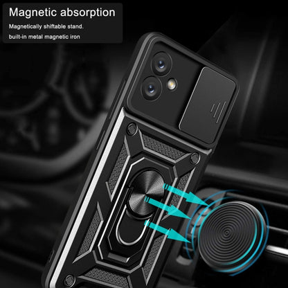 For Samsung Galaxy A04e Sliding Camera Cover Design Phone Case(Dark Green) by buy2fix