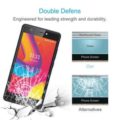 For Lava Z1 50pcs 0.26mm 9H 2.5D Tempered Glass Film by buy2fix