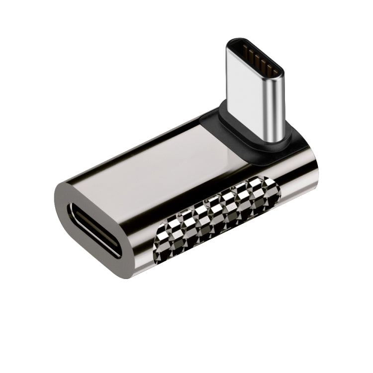 100W Type-C Male to Type-C Female 20Gbps Zinc Alloy Adapter, Style:Vertical Angle by buy2fix