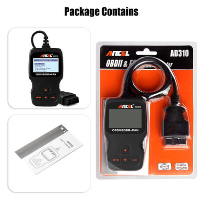 Ancel AD310 CAN OBD2 Car Engine Fault Diagnosis Tool - Code Readers & Scan Tools by buy2fix | Online Shopping UK | buy2fix