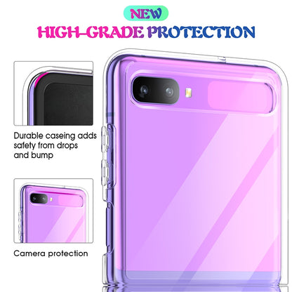 For Galaxy Z Flip Shockproof Scratchproof TPU + Acrylic Protective Case(Transparent) by buy2fix