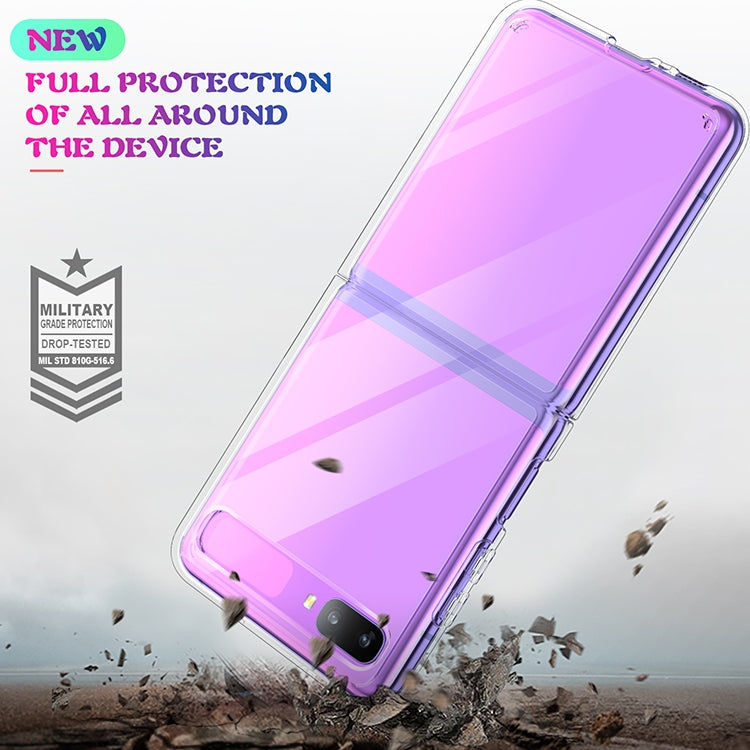 For Galaxy Z Flip Shockproof Scratchproof TPU + Acrylic Protective Case(Transparent) by buy2fix