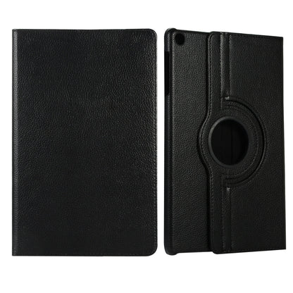 For Huawei Matepad SE 10.4 360 Degree Rotation Litchi Texture Tablet Leather Case(Black) - Huawei Cases by buy2fix | Online Shopping UK | buy2fix