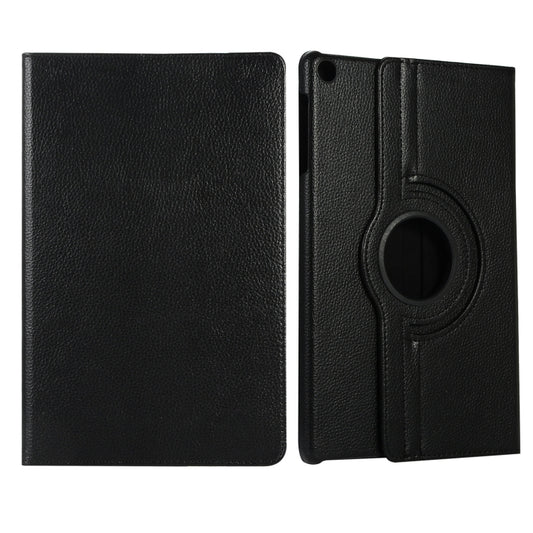 For Huawei Matepad SE 10.4 360 Degree Rotation Litchi Texture Tablet Leather Case(Black) - Huawei Cases by buy2fix | Online Shopping UK | buy2fix