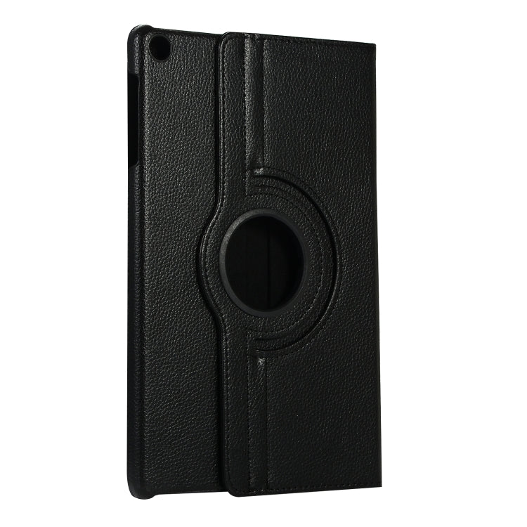 For Huawei Matepad SE 10.4 360 Degree Rotation Litchi Texture Tablet Leather Case(Black) - Huawei Cases by buy2fix | Online Shopping UK | buy2fix