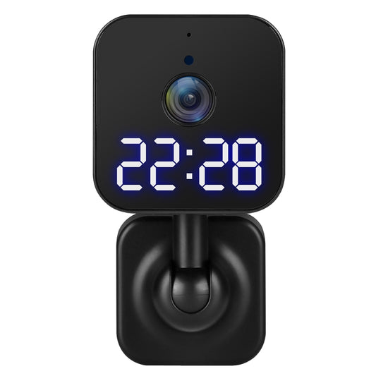 DP27 1080P Clock Plug Card WiFi Camera, Support Two-way Voice Intercom & Mobile Monitoring, Specification:US Plug(Black) - Mini Camera by buy2fix | Online Shopping UK | buy2fix