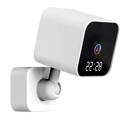 DP27 1080P Clock Plug Card WiFi Camera, Support Two-way Voice Intercom & Mobile Monitoring, Specification:US Plug(White) - Mini Camera by buy2fix | Online Shopping UK | buy2fix