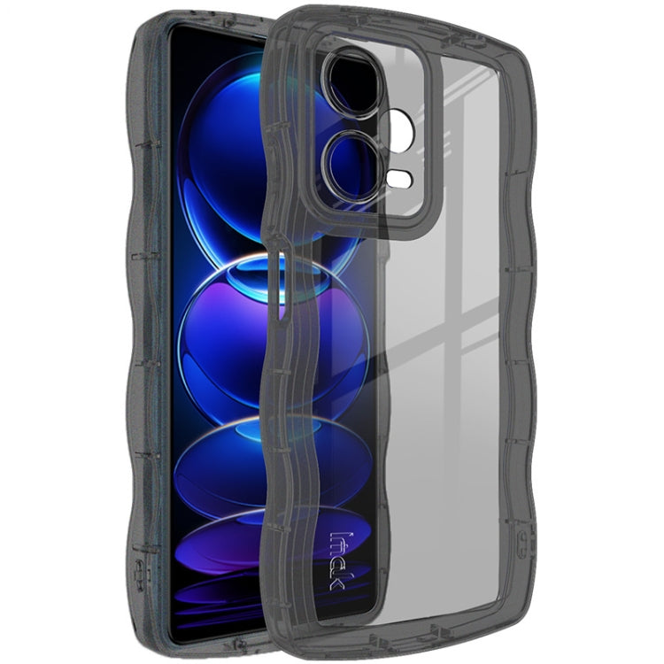 IMAK UX-8 Series TPU Phone Case For Xiaomi Redmi Note 12 Pro+ 5G China/Indian (Transparent Black) - Xiaomi Cases by imak | Online Shopping UK | buy2fix