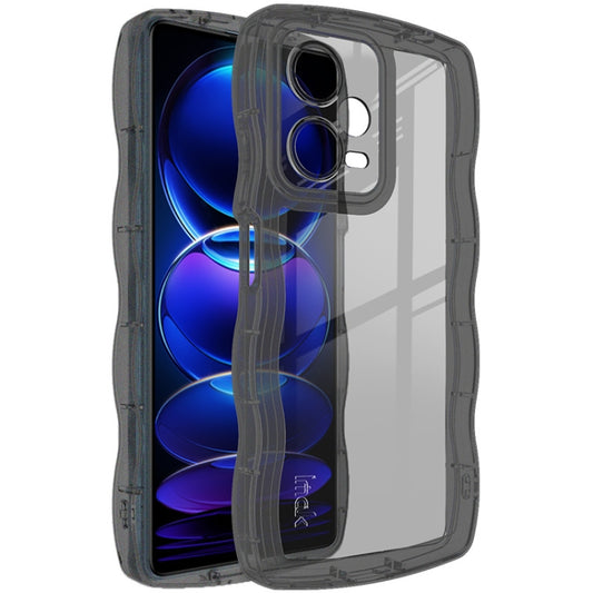 IMAK UX-8 Series TPU Phone Case For Xiaomi Redmi Note 12 Pro+ 5G China/Indian (Transparent Black) - Xiaomi Cases by imak | Online Shopping UK | buy2fix