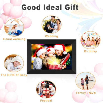 10.1 inch IPS Display WiFi Cloud Photo Frame, RK3126C Quad Core up to 1.5GHz, 1GB+16GB, Power Plug:EU Plug(White) - 11 inch Below by buy2fix | Online Shopping UK | buy2fix