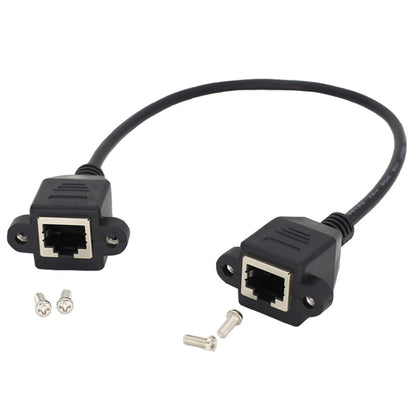 RJ45 Female to Female LAN Extension Cable with Screw Lock, Length:1m by buy2fix