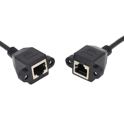 RJ45 Female to Female LAN Extension Cable with Screw Lock, Length:1m by buy2fix