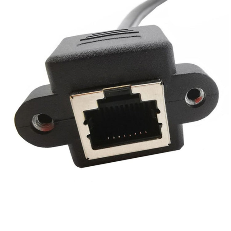 RJ45 Female to Female LAN Extension Cable with Screw Lock, Length:2m - Lan Cable and Tools by buy2fix | Online Shopping UK | buy2fix