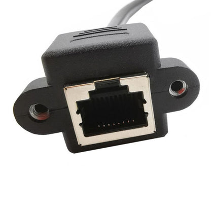 RJ45 Female to Female LAN Extension Cable with Screw Lock, Length:2m - Lan Cable and Tools by buy2fix | Online Shopping UK | buy2fix