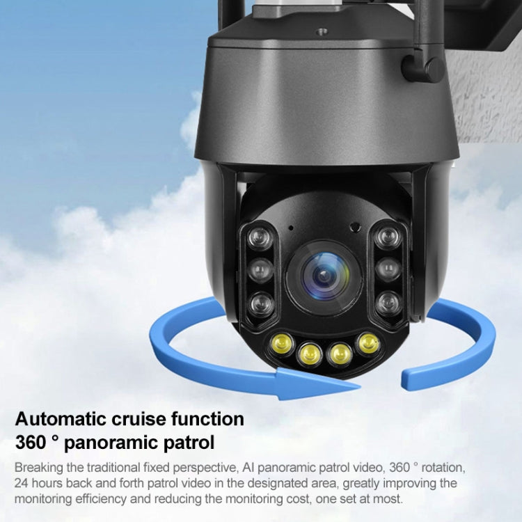 QX71 5MP Wireless WiFi Laser Spherical Camera Supports Two-way Voice&Mobile Monitoring(Black) - Wireless Camera by buy2fix | Online Shopping UK | buy2fix