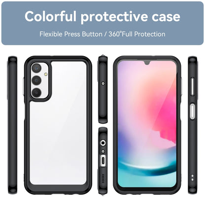 For Samsung Galaxy A24 4G Colorful Series Acrylic + TPU Phone Case(Black) by buy2fix