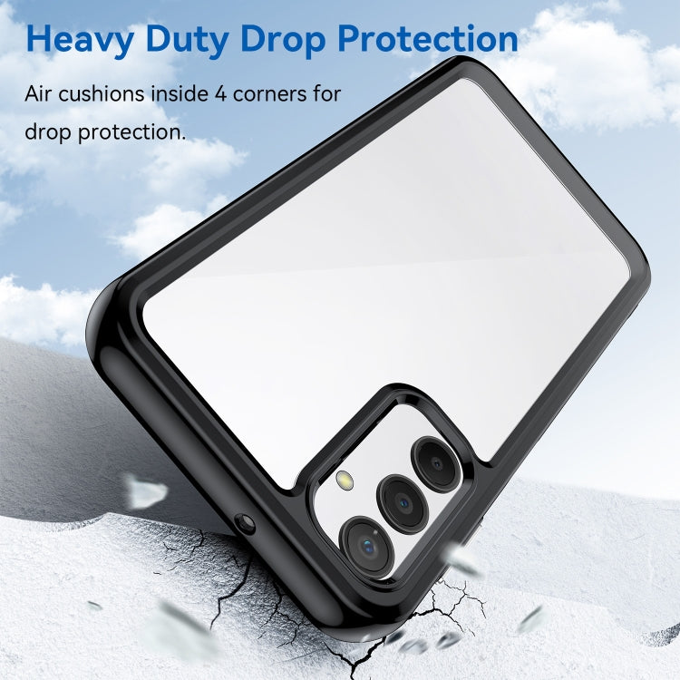 For Samsung Galaxy A24 4G Colorful Series Acrylic + TPU Phone Case(Black) by buy2fix