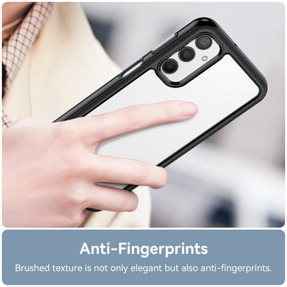 For Samsung Galaxy A24 4G Colorful Series Acrylic + TPU Phone Case(Black) by buy2fix