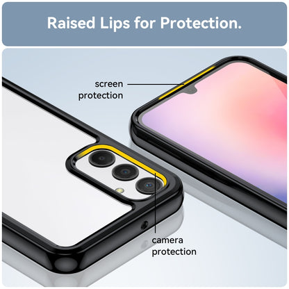 For Samsung Galaxy A24 4G Colorful Series Acrylic + TPU Phone Case(Black) by buy2fix