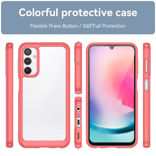 For Samsung Galaxy A24 4G Colorful Series Acrylic + TPU Phone Case(Red) by buy2fix