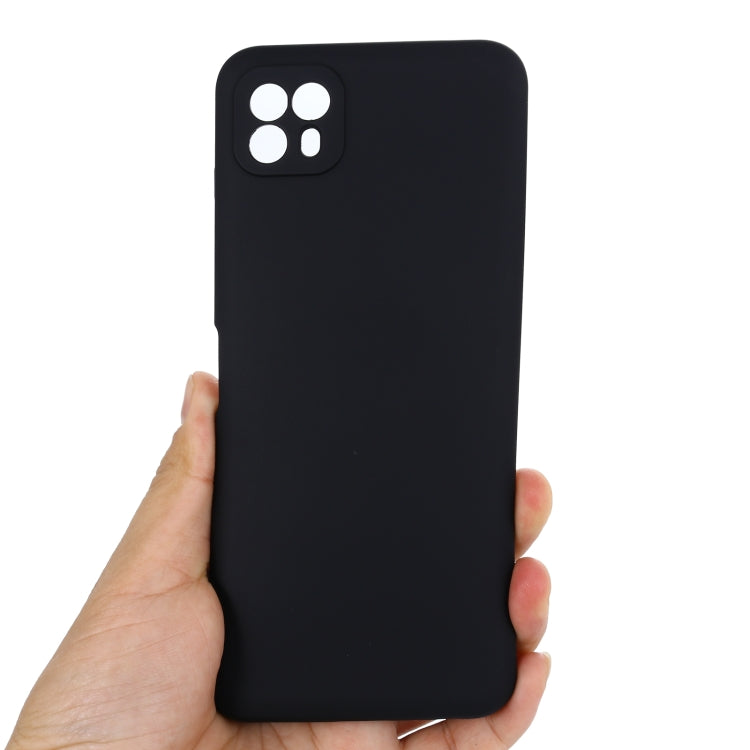 For Motorola Moto G50 5G Pure Color Liquid Silicone Shockproof Full Coverage Phone Case(Black) by buy2fix