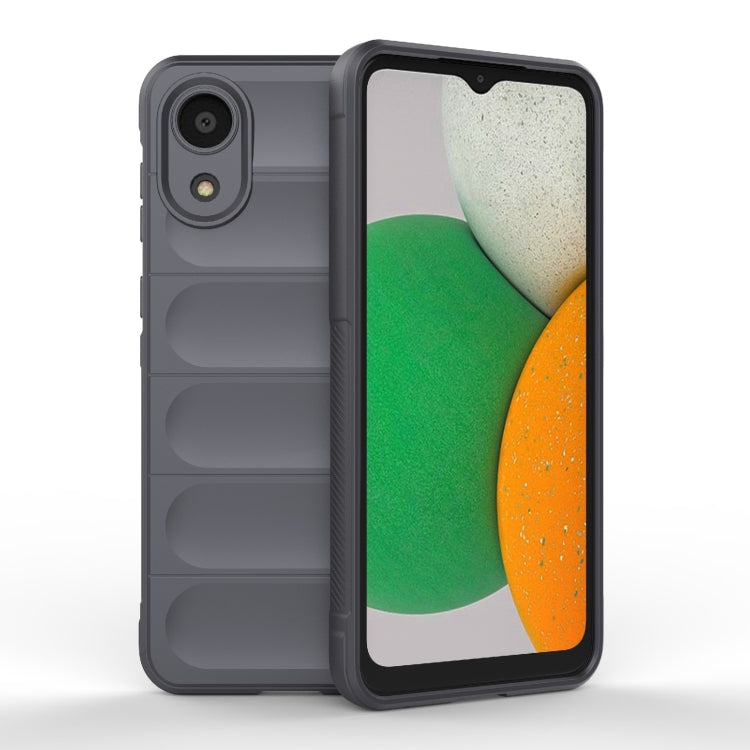 For Samsung Galaxy A03 Core 4G Magic Shield TPU + Flannel Phone Case(Dark Grey) by buy2fix