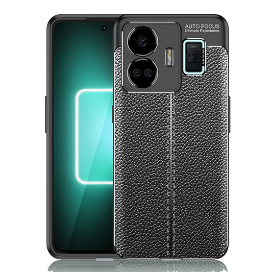 For Realme GT Neo 5 Litchi Texture Shockproof TPU Phone Case(Black) - Realme Cases by buy2fix | Online Shopping UK | buy2fix