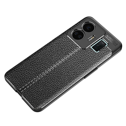 For Realme GT Neo 5 Litchi Texture Shockproof TPU Phone Case(Black) - Realme Cases by buy2fix | Online Shopping UK | buy2fix