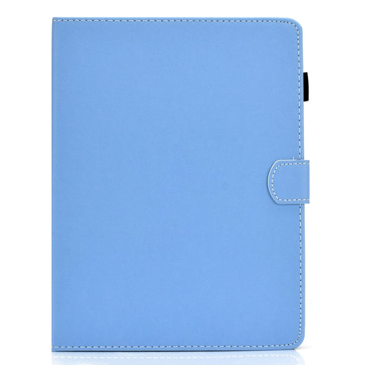 For 8 inch Solid Color Tablet PC Universal Magnetic Horizontal Flip Leather Case with Card Slots & Holder(Blue) - 8 inch by buy2fix | Online Shopping UK | buy2fix