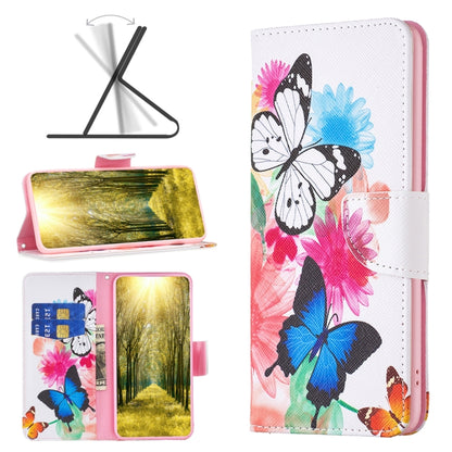 For Xiaomi 13 Lite / Civi 2 Colored Drawing Pattern Leather Phone Case(Butterfly) - 13 Lite Cases by buy2fix | Online Shopping UK | buy2fix