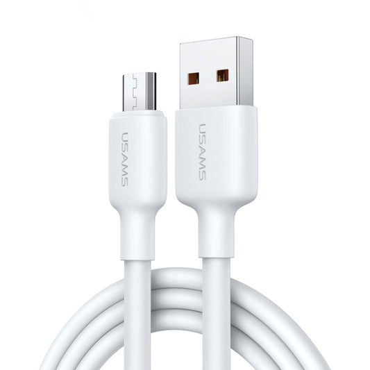 USAMS US-SJ608 U84 2A USB to Micro USB Charging Data Cable, Cable Length:2m(White) - Micro USB Cable by USAMS | Online Shopping UK | buy2fix