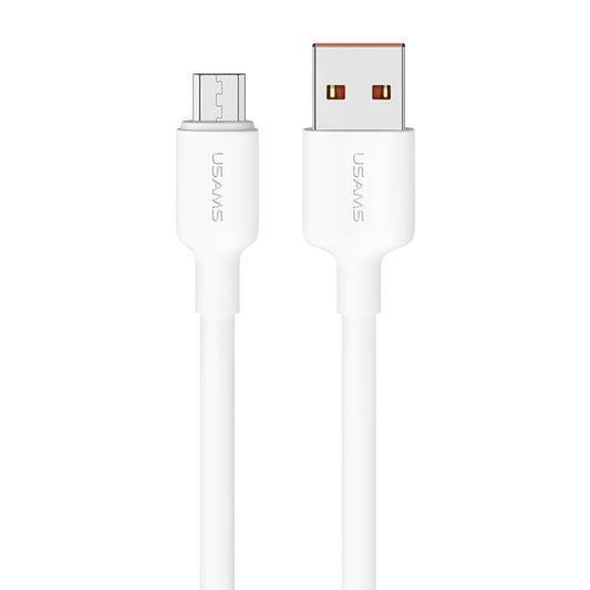 USAMS US-SJ608 U84 2A USB to Micro USB Charging Data Cable, Cable Length:2m(White) - Micro USB Cable by USAMS | Online Shopping UK | buy2fix