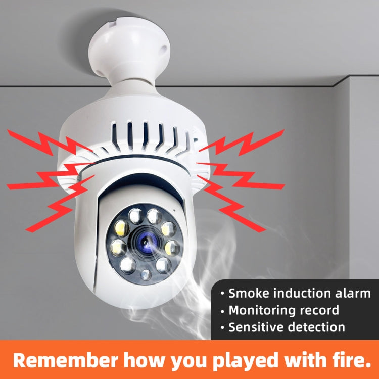DP36 1080P Smoke Alarm Bulb WiFi Camera, Support IR Night Vision / Motion Detection / Two-way Voice - Light Bulb Camera by buy2fix | Online Shopping UK | buy2fix