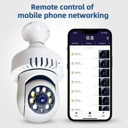 DP36 1080P Smoke Alarm Bulb WiFi Camera, Support IR Night Vision / Motion Detection / Two-way Voice - Light Bulb Camera by buy2fix | Online Shopping UK | buy2fix