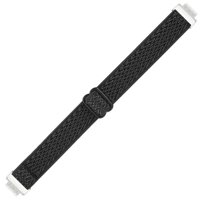For Fitbit Inspire Buckle Wave Braided Nylon Watch Band(Black) - Watch Bands by buy2fix | Online Shopping UK | buy2fix