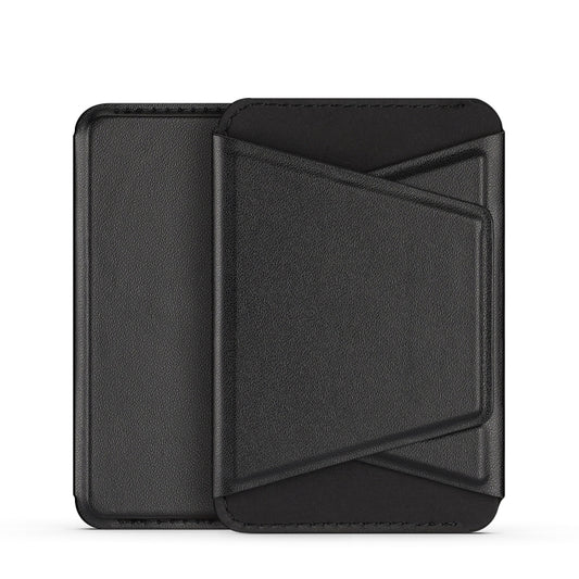DUX DUCIS Universal Magnetic PU Leathe Card Bag With Holder (Black) - Universal Leather Case by DUX DUCIS | Online Shopping UK | buy2fix