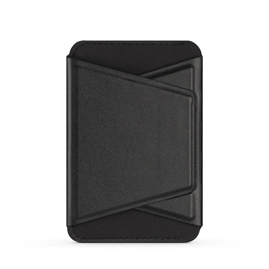 DUX DUCIS Universal Magnetic PU Leathe Card Bag With Holder (Black) - Universal Leather Case by DUX DUCIS | Online Shopping UK | buy2fix