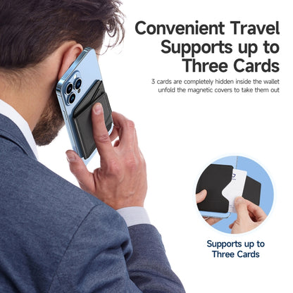 DUX DUCIS Universal Magnetic PU Leathe Card Bag With Holder (Black) - Universal Leather Case by DUX DUCIS | Online Shopping UK | buy2fix