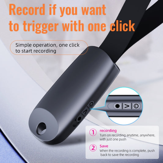 JNN S26 Smart Digital Noise Canceling Voice Recorder with Lanyard, Capacity:16GB(Black) - Recording Pen by JNN | Online Shopping UK | buy2fix