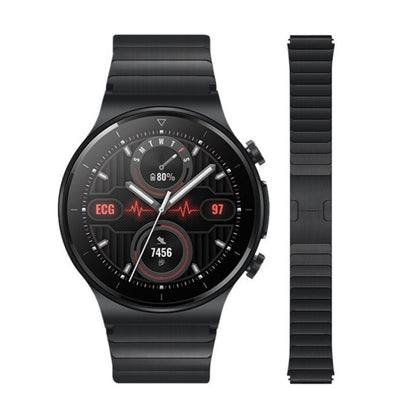 For Huawei Watch 3 / GT 3 Pro / GT 2 Universal Quick Release Stainless Steel Metal Watch Band(Black) by buy2fix