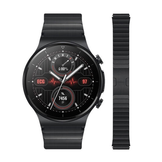 For Huawei Watch 3 / GT 3 Pro / GT 2 Universal Quick Release Stainless Steel Metal Watch Band(Black) by buy2fix
