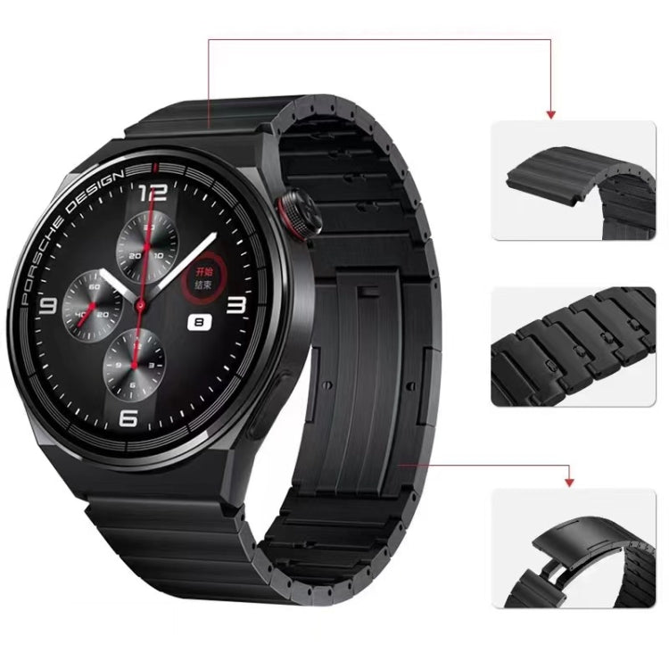 For Huawei Watch 3 / GT 3 Pro / GT 2 Universal Quick Release Stainless Steel Metal Watch Band(Black) by buy2fix