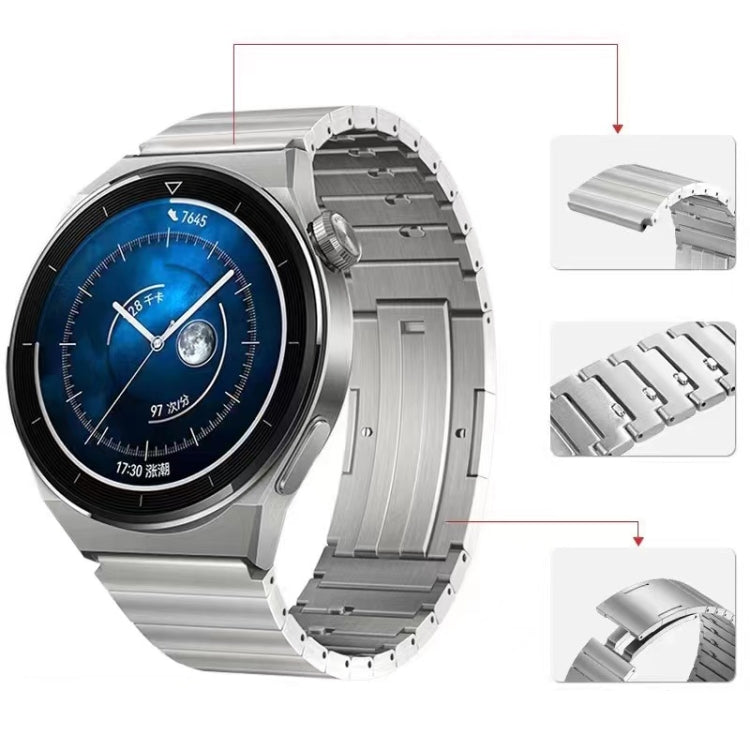 For Huawei Watch 3 / GT 3 Pro / GT 2 Universal Quick Release Titanium Steel Watch Band(Silver) by buy2fix