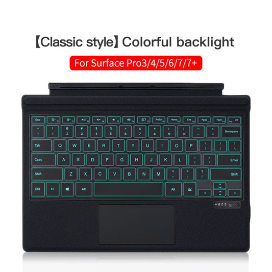 For Microsoft Surface Pro 3 / 4 / 5 / 6 / 7 / 7+ Magnetic Bluetooth Keyboard with backlight - For MicroSoft by buy2fix | Online Shopping UK | buy2fix