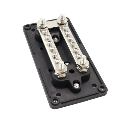 CP-3087-01 100A 48V 12-way M6 Terminal Busbar(Black) - Booster Cable & Clip by buy2fix | Online Shopping UK | buy2fix