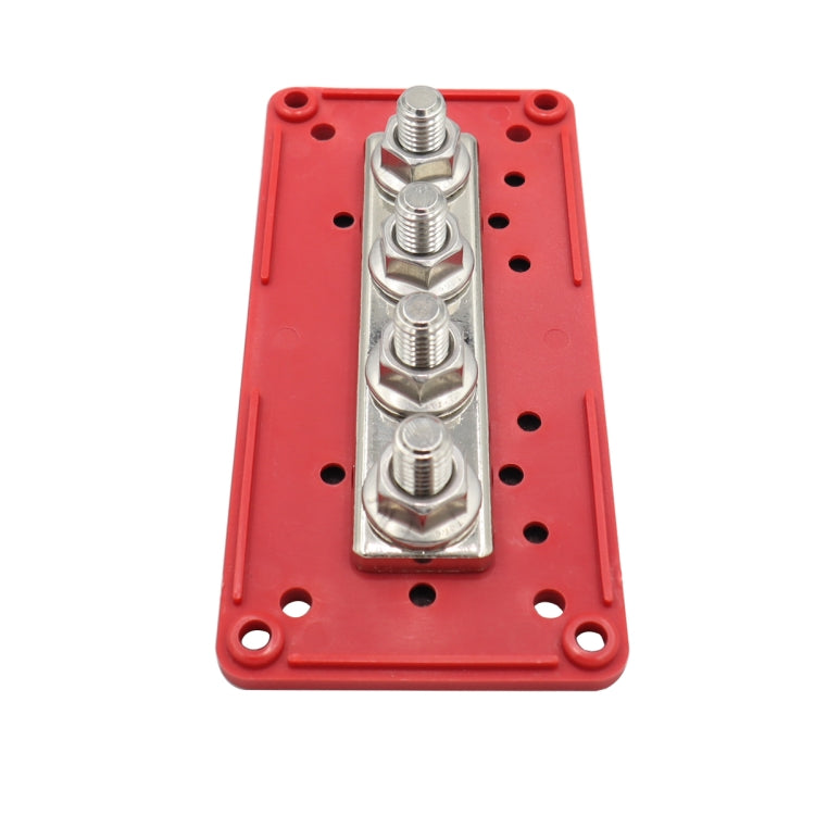 CP-3088-02 300A 48V 4-way M10 Terminal Busbar(Red) - Booster Cable & Clip by buy2fix | Online Shopping UK | buy2fix