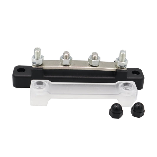 CP-3116-02 150A 12-48V RV Yacht Single-row 2-way Busbar(Black) - Booster Cable & Clip by buy2fix | Online Shopping UK | buy2fix