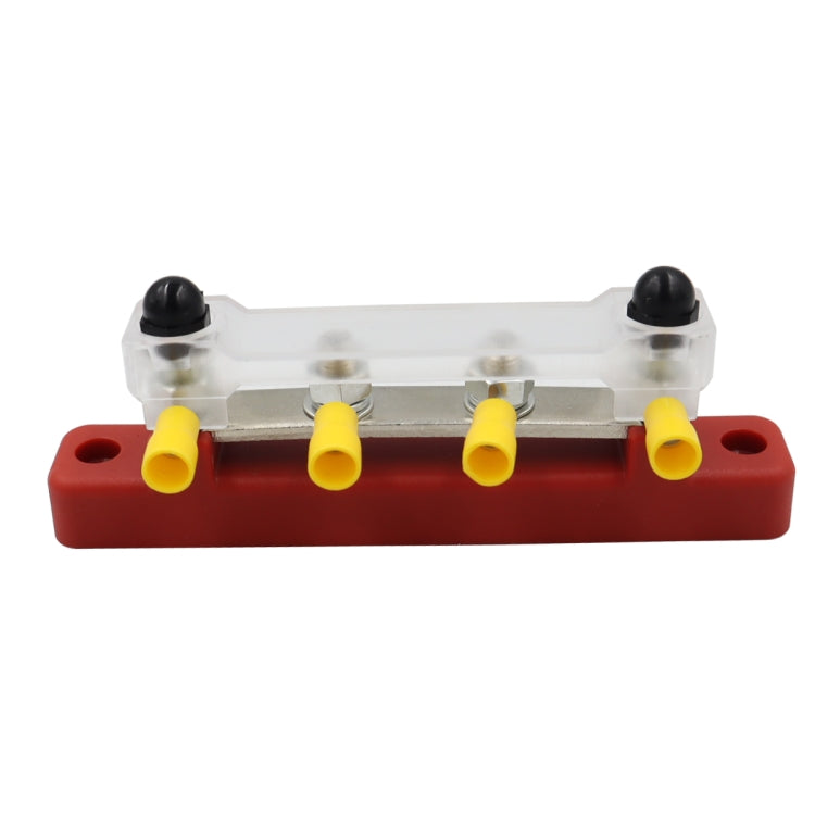 CP-3118 150A 12-48V RV Yacht Single-row 2-way Busbar with 4pcs Terminals(Red) - Booster Cable & Clip by buy2fix | Online Shopping UK | buy2fix